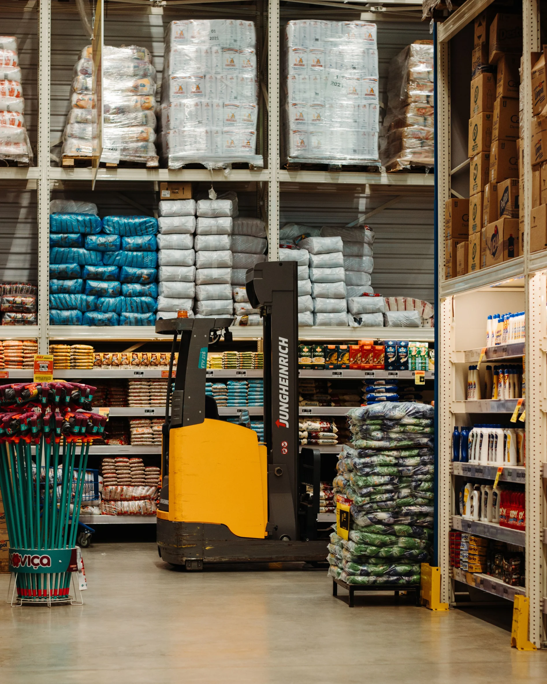 Commercial goods prepared for retail distribution